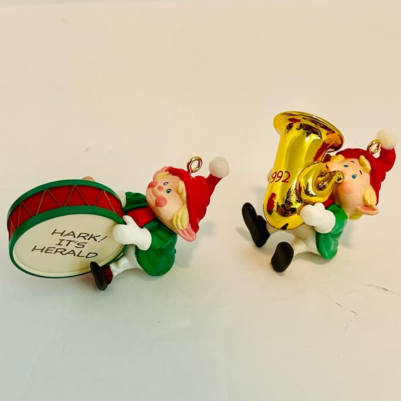 Hallmark Christmas Ornament Hark! It's Herald Series Vintage Elf Ornaments - Picture 4 of 7
